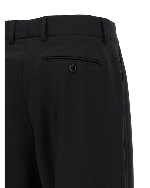 Dolce & Gabbana Black Virgin Wool Casual Pants