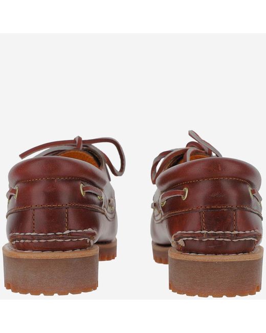 Timberland Brown Leather Loafers for men