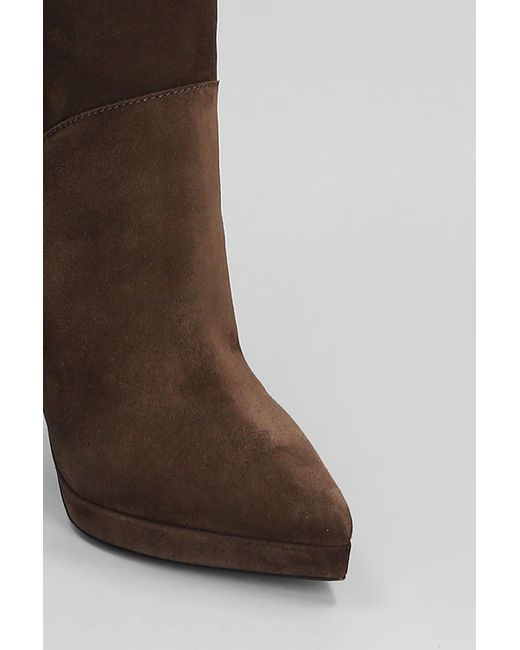 Casadei Brown Michelle High Heels Boots