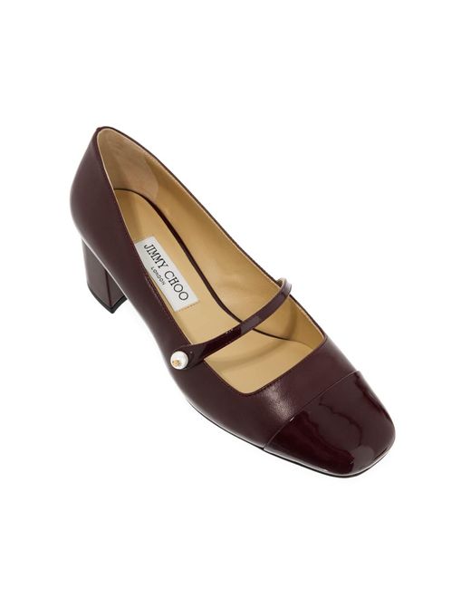 Jimmy Choo Brown 'Mary Jane Elisa