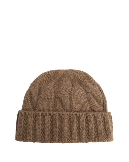 Loro Piana Brown Berretto Napier