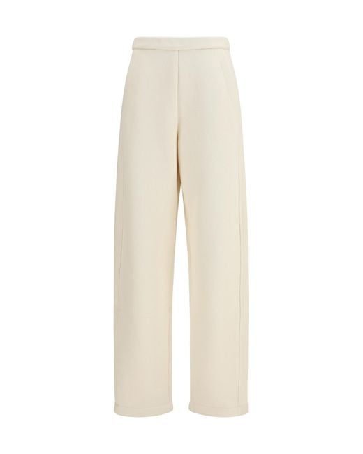 Max Mara Pure Natural Dente Pants Cotton; Polyester