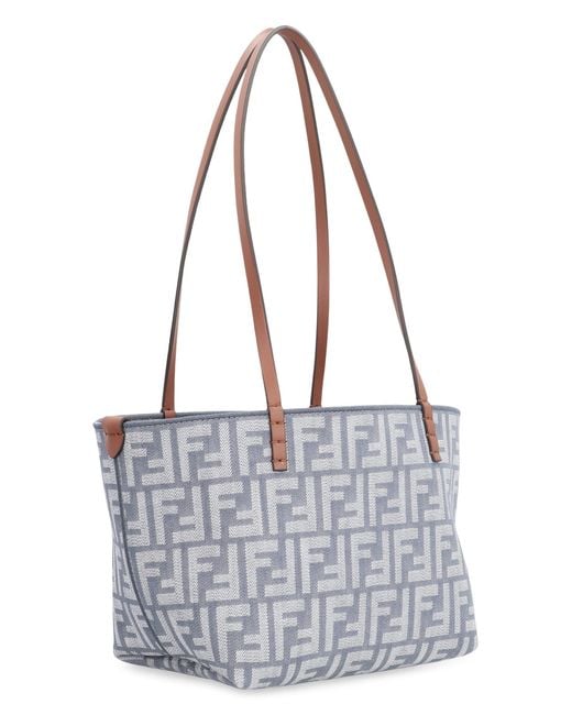 Fendi Blue Roll Small Tote Bag