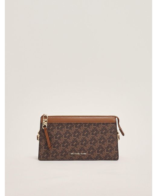 Michael Kors Brown Empire Clutch