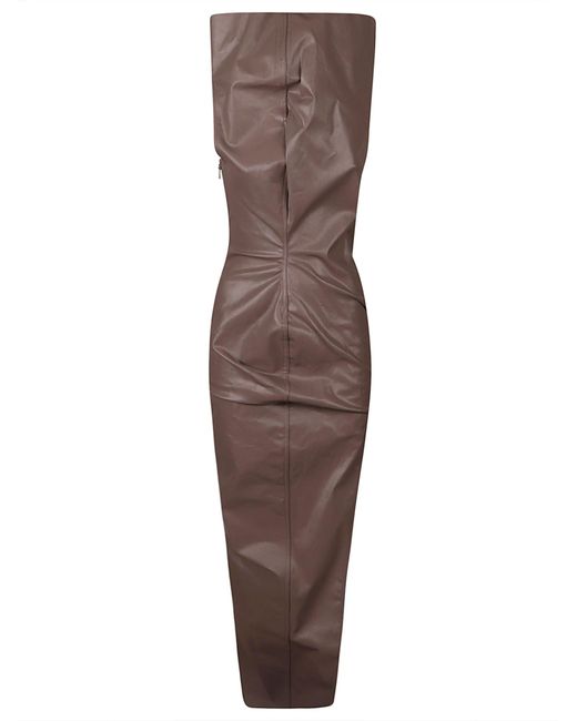 Rick Owens Brown Athena Gown