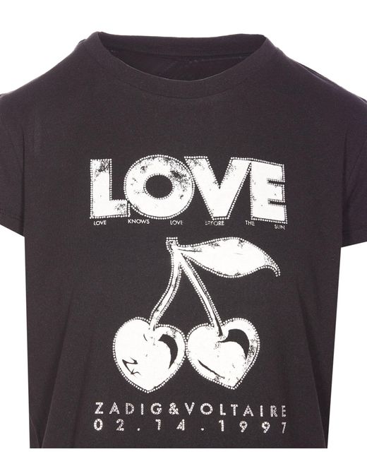 Zadig & Voltaire Black T-Shirts And Polos