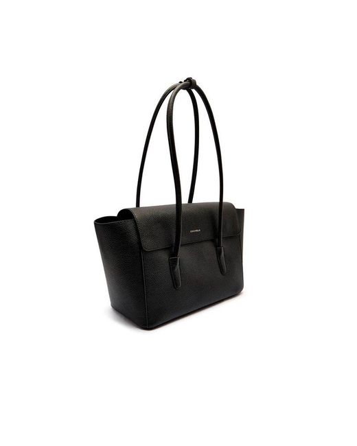 Coccinelle Black Shopper Bag Cowhide Shopper-Bags