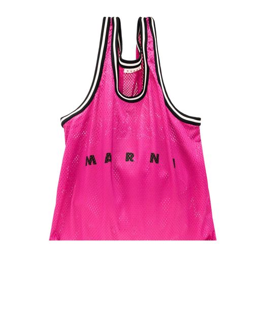 Marni Pink Shopper Bag With Logo for men
