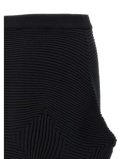 Issey Miyake Black 'Linkage' Skirt
