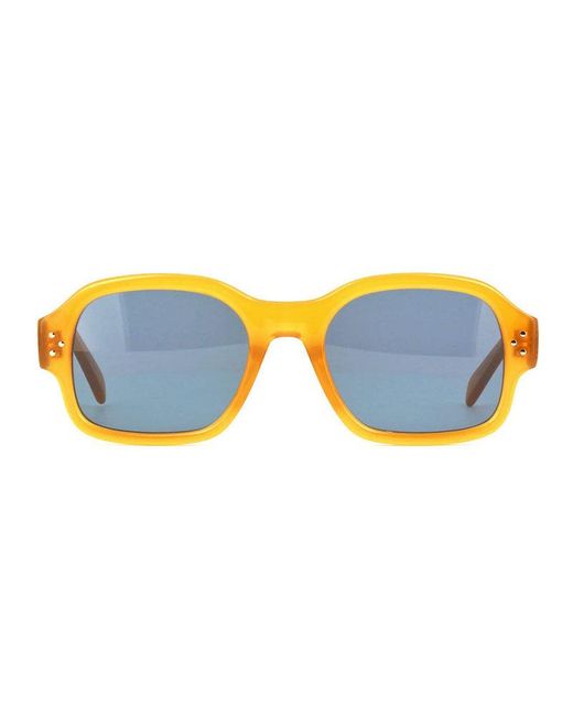 Céline Blue Sunglasses Square Full Rim, Milky Honey Frame And Lens Cl40266U47V