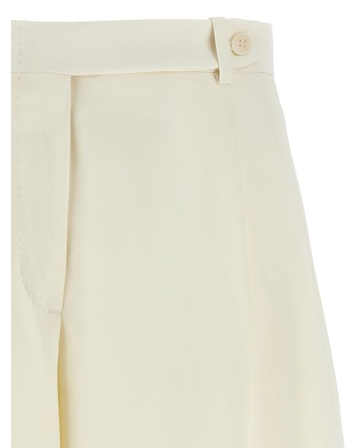 Brioni White Gaia Shorts Silk Bermuda