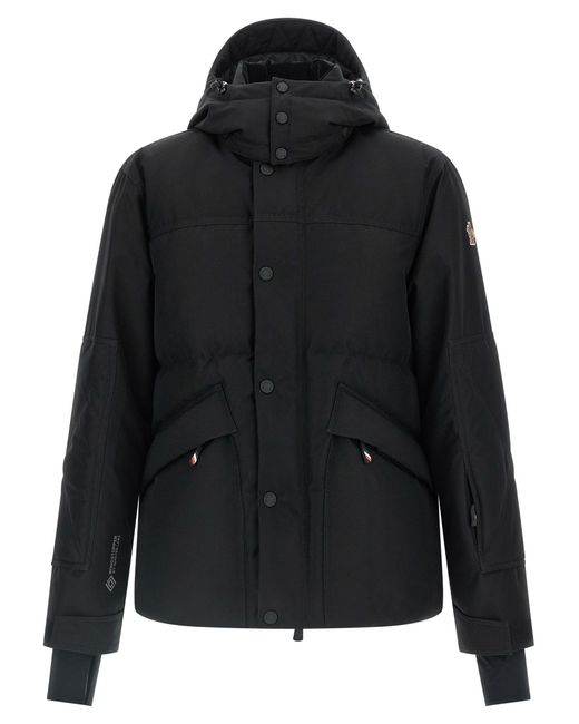 Moncler Black Elfin Puffer Jackets for men