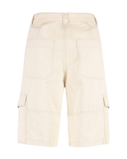 Isabel Marant Natural Enory Cotton Cargo-shorts for men