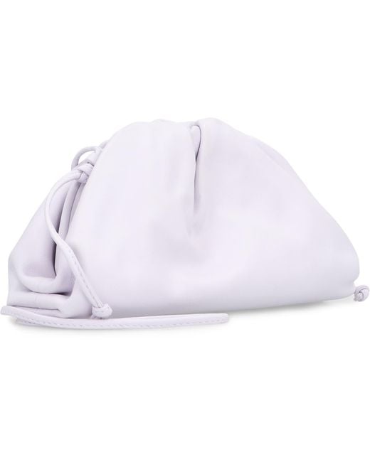Bottega Veneta Purple Leather Mini Pouch