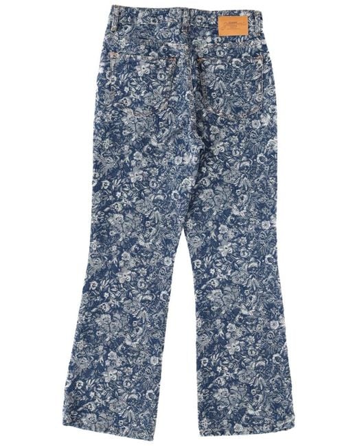 Ganni Blue Tapestry Jeans Organic Cotton