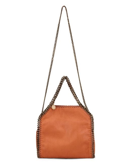 Stella McCartney Brown Mini Shoulder Bag Falabella Polyester Handbags
