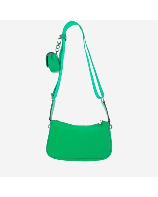 Michael Kors Green Logo Jet Set Shoulder Bag Nylon Satchels & Cross Body