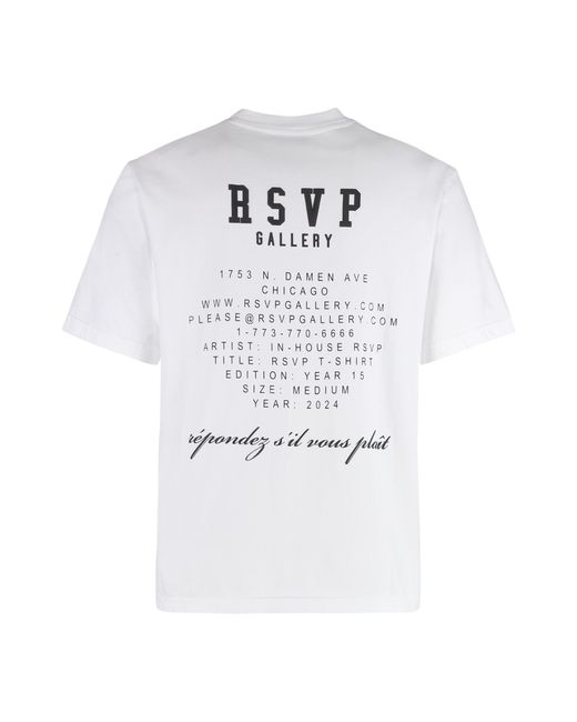 Agolde White X Rsvp Gallery Cotton Crew-Neck T-Shirt T-Shirts for men