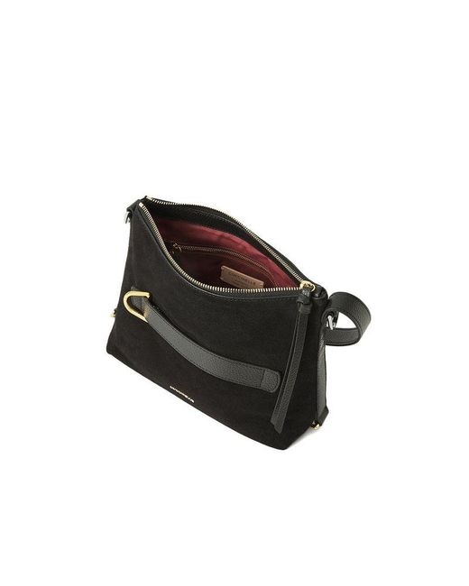 Coccinelle Black Shoulder Bag Cow Leather Shoulder-Bags