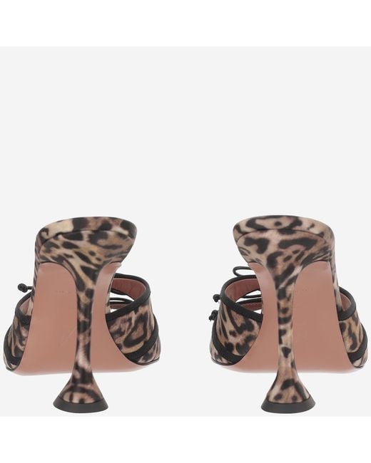 AMINA MUADDI Brown Sandals Eleonora Silk