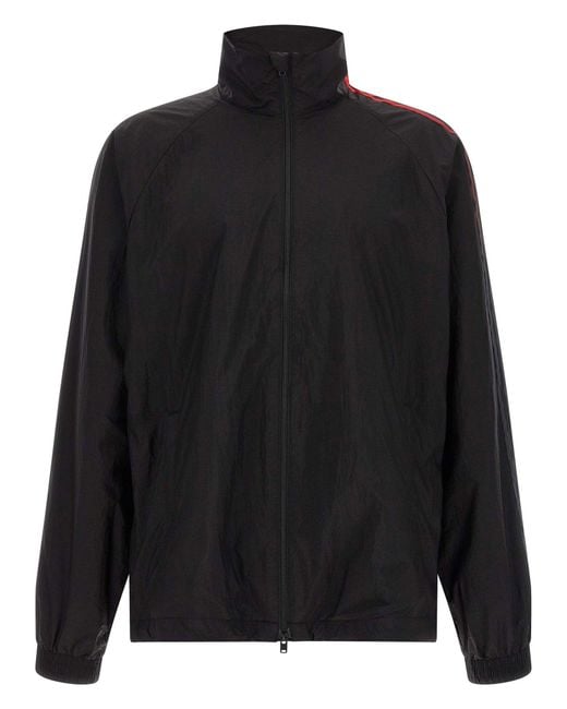 Y-3 Black Gradient Stripe Technical Taffeta Sweatshirt