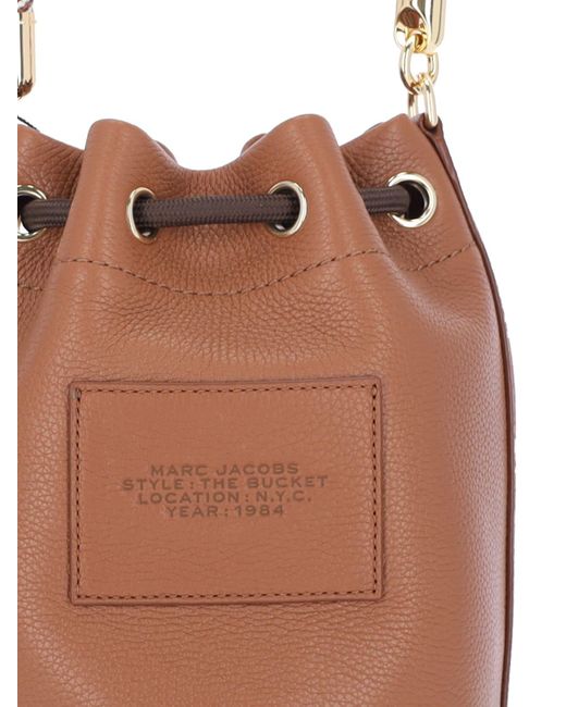 Marc Jacobs Brown "the Leather Bucket" Bucket Bag
