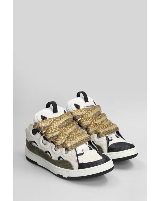 Lanvin White Curb Sneakers for men