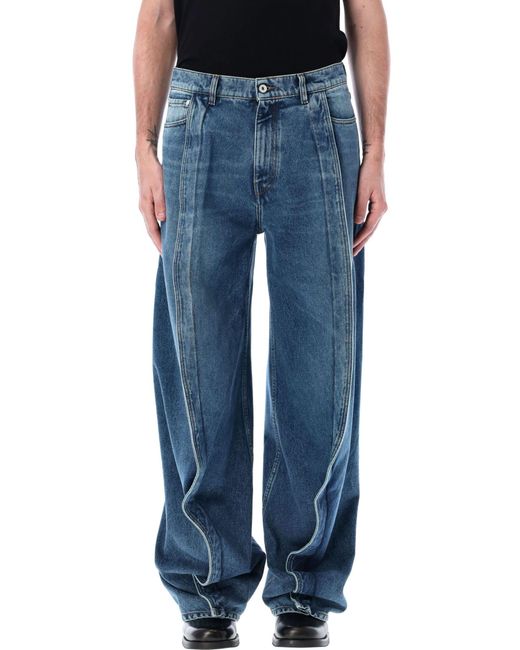 Y. Project Blue Evergreen Banana Jeans for men