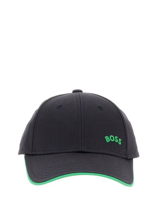 Boss Blue Baseball Hat With Logo for men