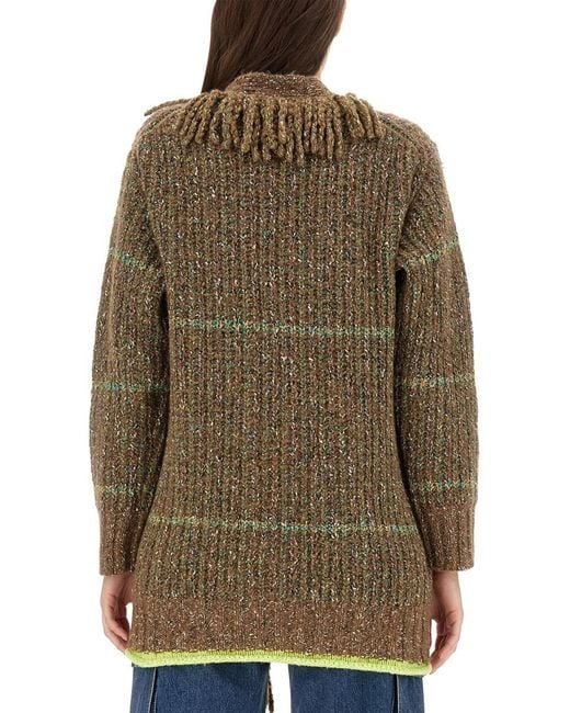 Stella McCartney Green Wool Blend Cardigan Jumpers