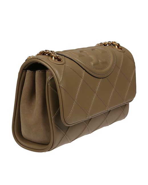 Tory Burch Fleming Soft Small Convertible Shoulder Bag Pebblestone