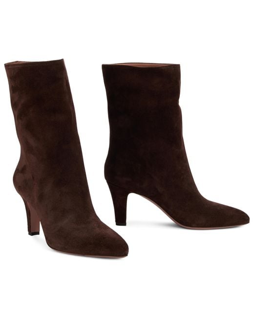 Paris Texas Brown Boots Suede Calfskin