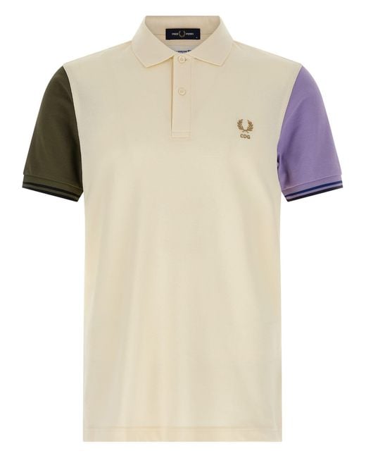 Comme des Garçons White Polo X Fred Perry for men