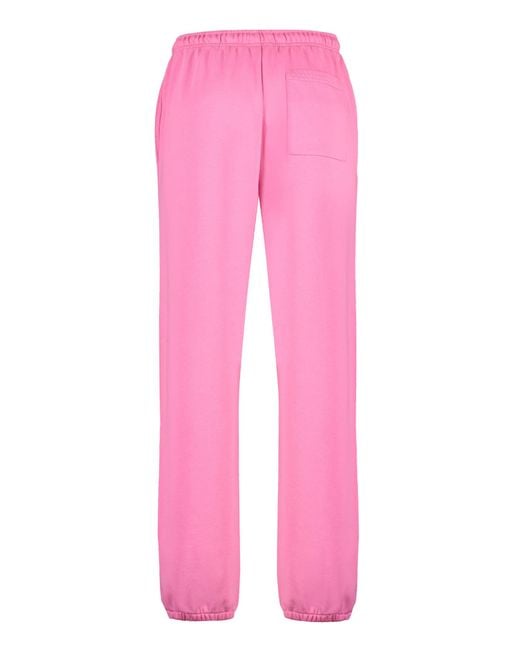 Acne Pink Cotton Track-Pants for men