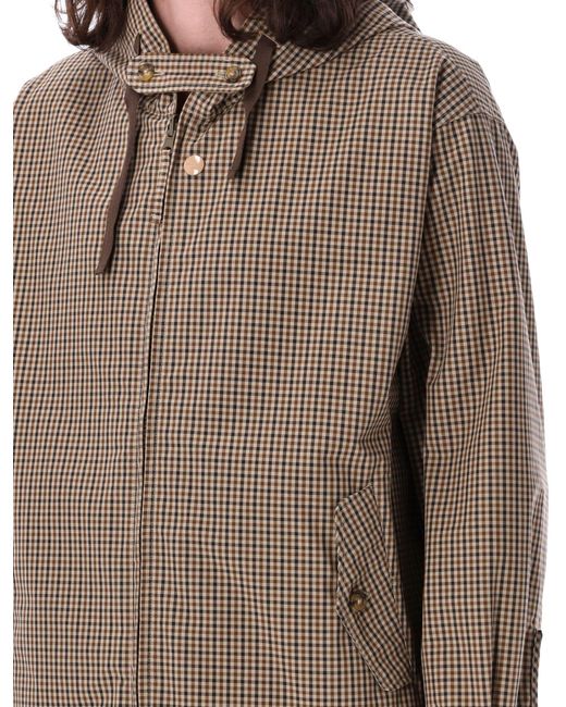 Baracuta Brown Four Climes Reversible Hooded Jacket for men