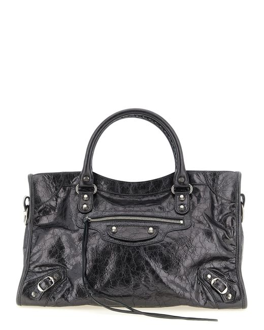 Balenciaga Black 'Le City M' Handbag