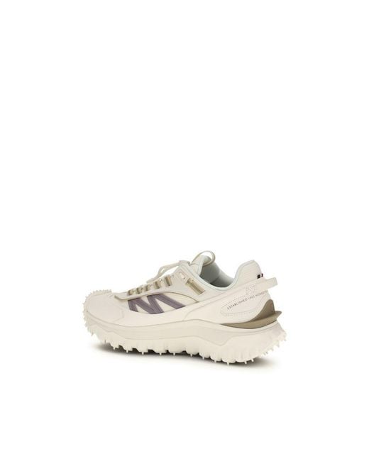 Moncler White Polyester Athletic Sneakers
