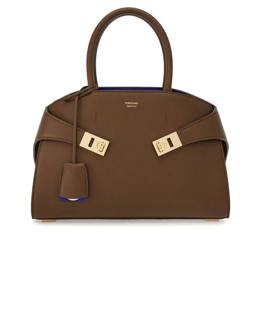 Ferragamo Brown Hug Handbag (S)
