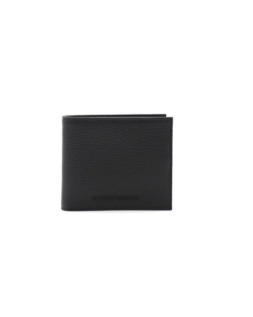 Emporio Armani Black Leather Wallet for men