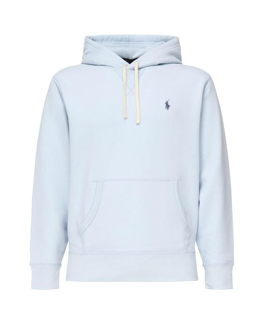 Polo Ralph Lauren Blue Logo Hoodie for men