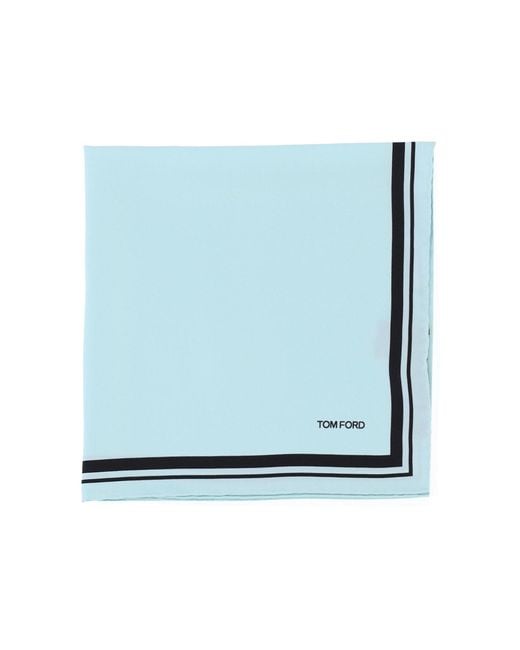 Tom Ford Blue Scarfs Mulberry Silk for men
