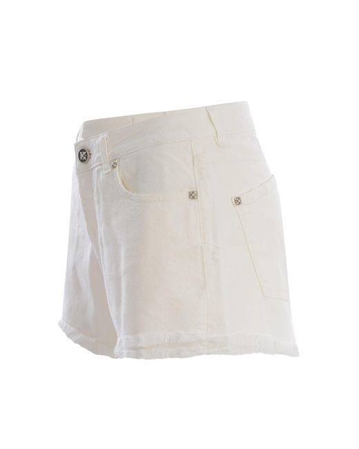 RICHMOND White Shorts Fukuja Made Of Denim