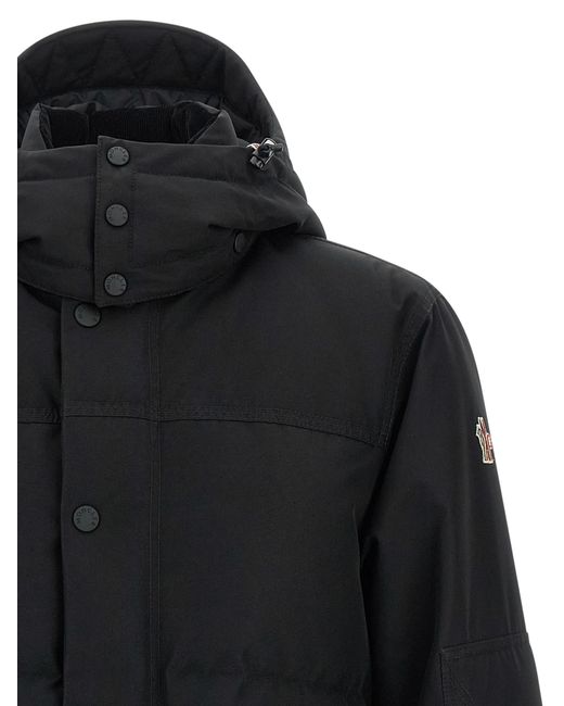 Moncler Black Elfin Puffer Jackets for men