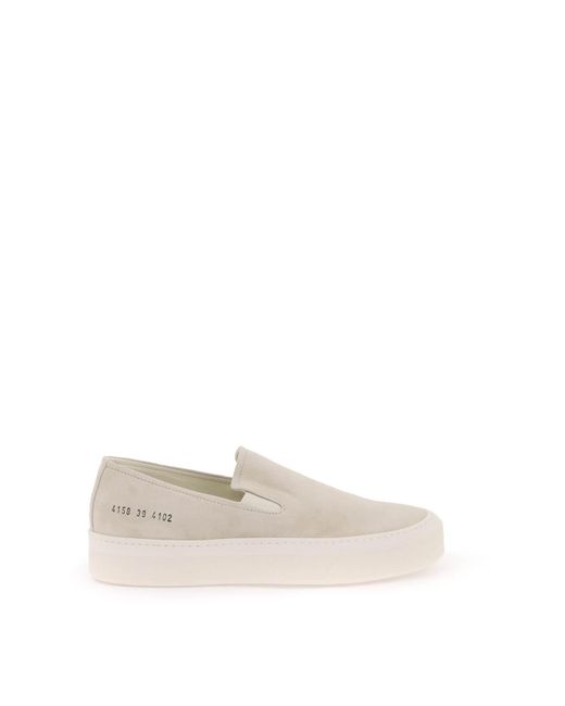 Common Projects Natural Slip On Sneakers