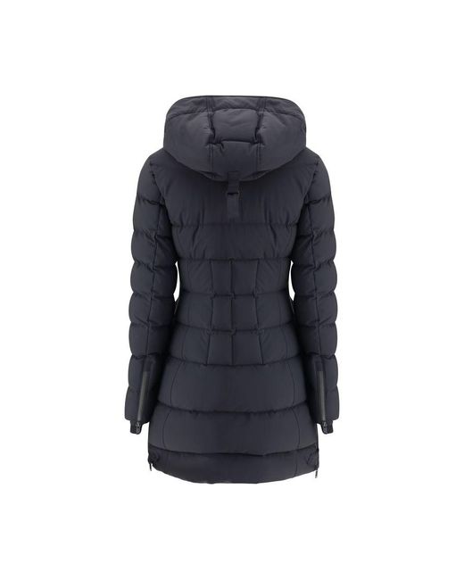 Moose Knuckles Blue Midi Down Jacket Clothing