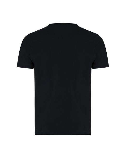 Slowear Black T-Shirt Crew-Neck Cotton T-Shirts for men