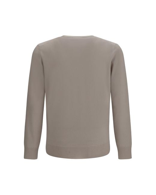 Loro Piana Gray Cashmere Sweater for men