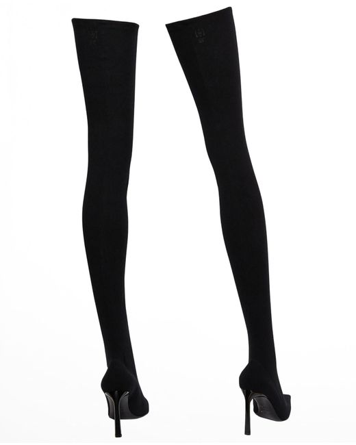 Wolford X Sergio Rossi Black Stayup Boots Lyst