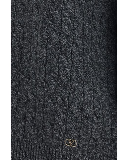 Valentino Black Sweater Virgin Wool Merino (Ovis Aries)