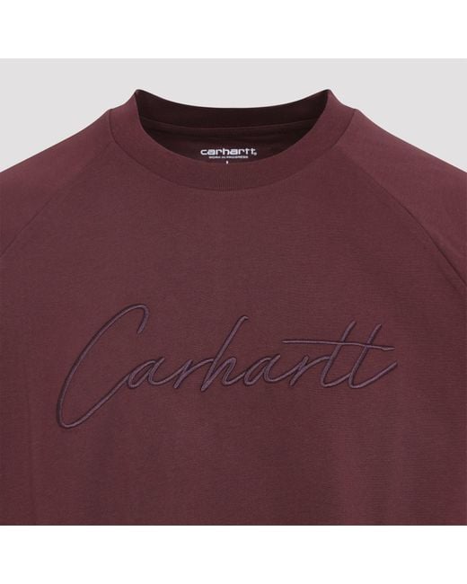 Carhartt Purple Ss Ray T-Shirt for men